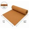 Izolator Pluta Naturala ECO, 10 m²/rola Lungime 10 m, Latime 1 m, Grosime 3 mm, Culoare Maro-Ambalaje Ecologice