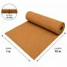 Izolator Pluta Naturala ECO, 10 m²/rola Lungime 10 m, Latime 1 m, Grosime 4 mm, Culoare Maro-Ambalaje Ecologice