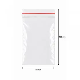 Pungi Cu Fermoar Ziplock, Economic, 120 x 180 mm, 40 My, Buc / Pachet 100-Pungi Cu Inchidere Zip Sau Slider