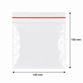 Pungi Cu Fermoar Ziplock, Economic, 100 x 100 mm, 40 My, Buc / Pachet 100-Pungi Cu Inchidere Zip Sau Slider