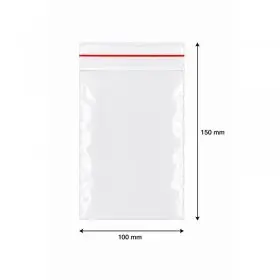 Pungi Cu Fermoar Ziplock, Economic, 100 x 150 mm, 40 My, Buc / Pachet 100-Pungi Cu Inchidere Zip Sau Slider