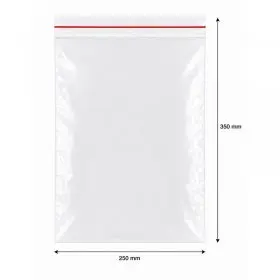 Pungi Cu Fermoar Ziplock, Economic, 250 x 350 mm, 40 My, Buc / Pachet 100-Pungi Cu Inchidere Zip Sau Slider