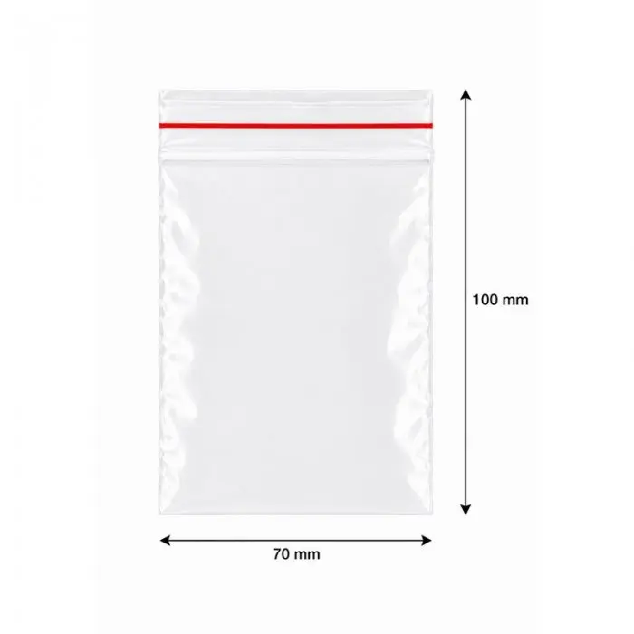 Pungi Cu Fermoar Ziplock, Economic, 70 x 100 mm, 40 My, Buc / Pachet 100-Pungi Cu Inchidere Zip Sau Slider