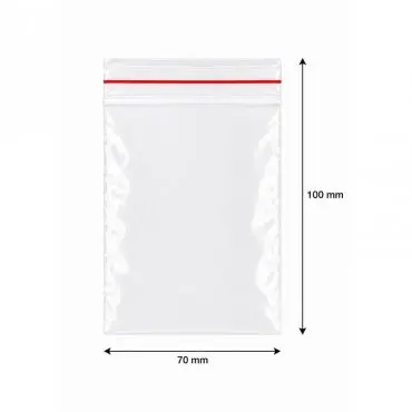 Pungi Cu Fermoar Ziplock, Economic, 70 x 100 mm, 40 My, Buc / Pachet 100