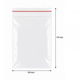 Ziplock Zipper Bags, Economy, 120 x 170 mm | INATECH Packaging
