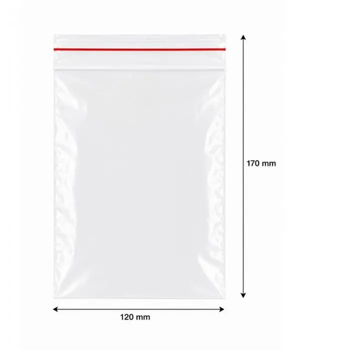 Pungi Cu Fermoar Ziplock, Economic, 120 x 170 mm, 40 My, Buc / Pachet 100-Pungi Cu Inchidere Zip Sau Slider