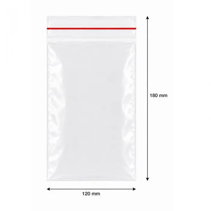 Pungi Cu Fermoar Ziplock, Standard, 120 x 180 mm, 50 my, Buc / Pachet 100-Pungi Cu Inchidere Zip Sau Slider