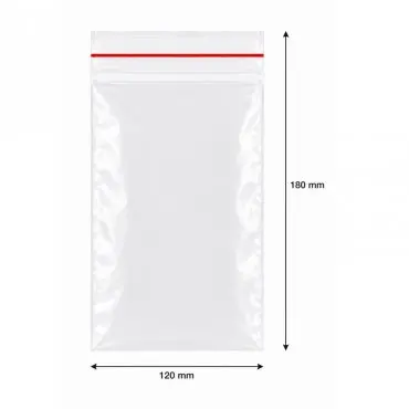 Pungi Cu Fermoar Ziplock, Standard, 120 x 180 mm, 50 my, Buc / Pachet 100