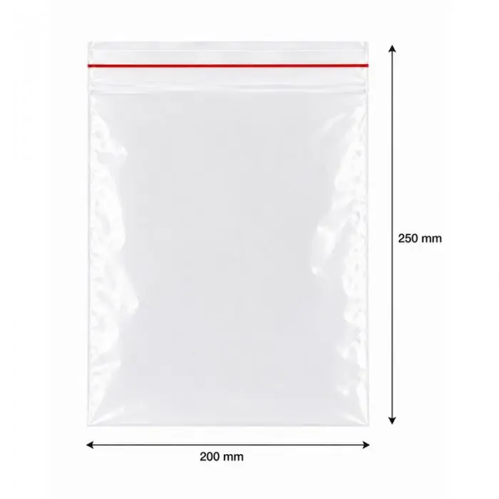 Pungi Cu Fermoar Ziplock, Standard, 200 x 250 mm, 50 my, Buc / Pachet 100-Pungi Cu Inchidere Zip Sau Slider