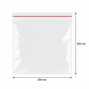 Pungi Cu Fermoar Ziplock, Standard, 200 x 200 mm, 50 my, Buc / Pachet 100