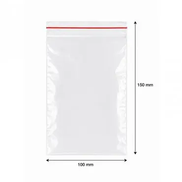 Pungi Cu Fermoar Ziplock, Standard, 100 x 150 mm, 50 my, Buc / Pachet 100