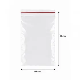 Pungi Cu Fermoar Ziplock, Standard, 60 x 80 mm, 50 my, Buc / Pachet 100-Pungi Cu Inchidere Zip Sau Slider