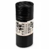 Recycled LDPE Thin Garbage Bags, 35 Liters, Thickness 15 my, Dimensions 500x600 mm, Black, 20 Bags/Roll