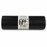 Saci Menajeri Din LDPE Reciclat Tip Sac Gros, Litri 120, Grosime 25 my, Dimensiuni 700 x 1060 mm, Culoare Negru, Saci/Rola 10...