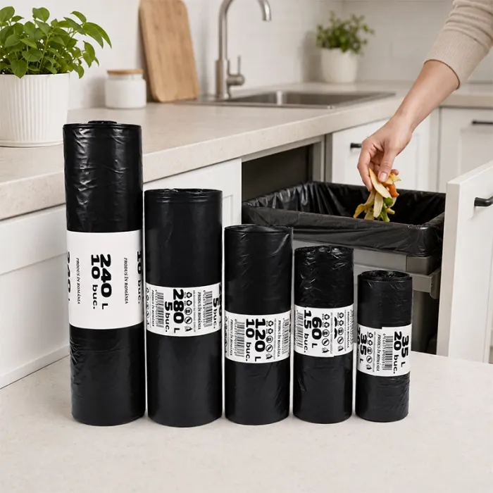 Saci Menajeri Din LDPE Reciclat-Pungi Si Saci Menajeri