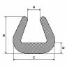 Profil Din Spuma PEE, U Clasic Lungime 2000 mm, Dimensiuni A-B-C-D 62 x 60 x 86 x 12 mm, Culoare Verde, Metri / Pachet 100-Po...