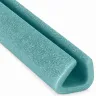 Profil Din Spuma PEE, U Clasic Lungime 2000 mm, Dimensiuni A-B-C-D 62 x 60 x 86 x 12 mm, Culoare Verde, Metri / Pachet 100-Po...