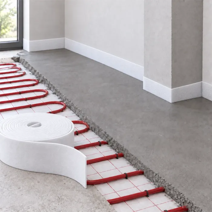 Simple Perimeter Strip Length 25 m, Width 200 mm, Thickness 20 mm, White, Pieces / Pack of 10