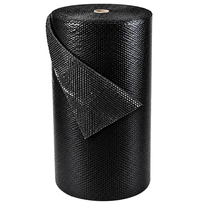 Folie Cu Bule Mici Neagra Latime 1000 mm, Lungime 100 m, Straturi 2, Grosime 70 my-Folie Cu Bule De Aer Mici