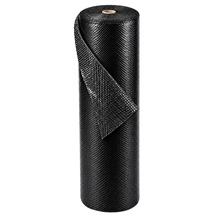 Folie Cu Bule Mici Neagra Latime 1000 mm, Lungime 25 m, Straturi 2, Grosime 70 my-Folie Cu Bule De Aer Mici