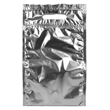 Punga Termoizolanta Cu Fermoar Isothermal Pouch Dimensiuni 200  X 250 mm, Clapeta 70 mm, Culoare Argintiu, Tip Cu Maner si Zip