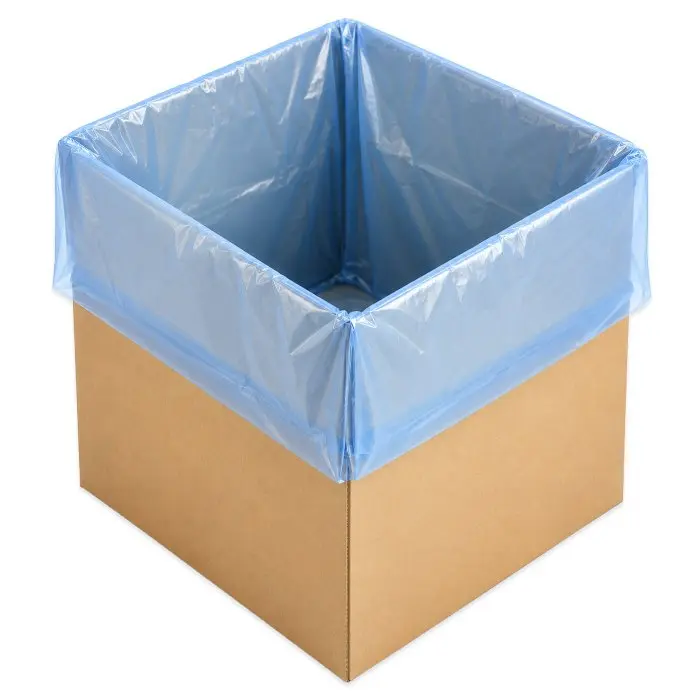 Anti-Corrosion VCI Bags and Covers, Width 600 mm, Height 800 mm, Gusset 2 x 200 mm, Thickness 60 microns, Blue, Pieces / Pack of 25