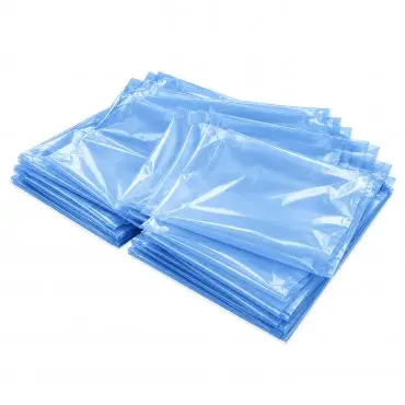 Anti-Corrosion VCI Bags and Covers, Width 600 mm, Height 800 mm, Gusset 2 x 200 mm, Thickness 60 microns, Blue, Pieces / Pack of 25