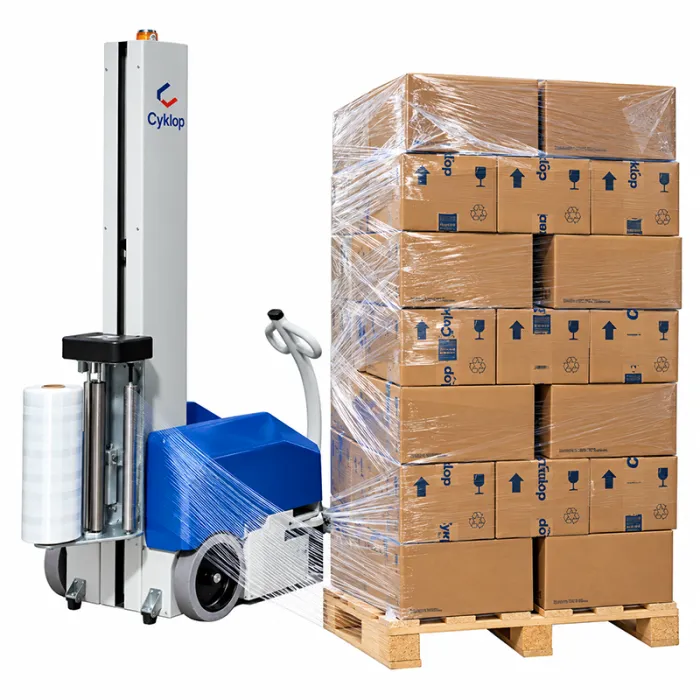 Robot Paletizare Cyklobot CFE Cu Frana Electromecanica, Cyklop®-Masini De Infoliat Paleti - Cyklop® - German Brand