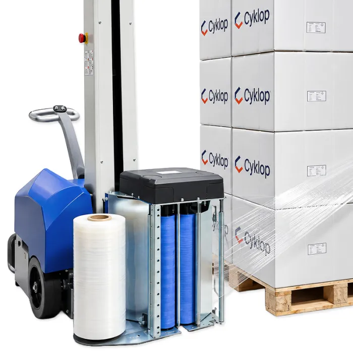 Robot Paletizare Cyklobot CPM2 Cu 2 Motoare, Cyklop®-Masini De Infoliat Paleti - Cyklop® - German Brand