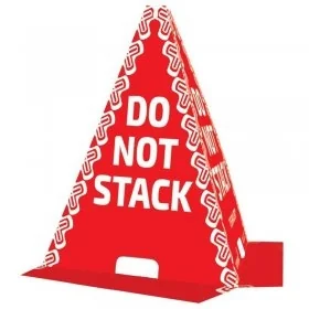 Conuri Protectie Lungime 300 mm, Latime 300 mm, Inaltime 320 mm, Material Carton Ondulat, Culoare Rosu / Alb, Buc / Pachet 25...