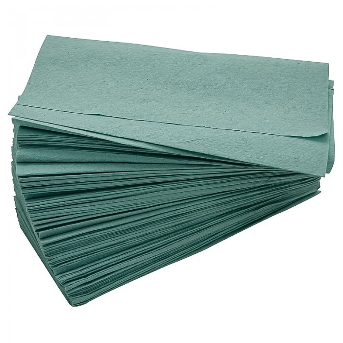 Prosop Hartie Pliat, Verde, V-Fold, 20 buc/pachet-Consumabile Hartie