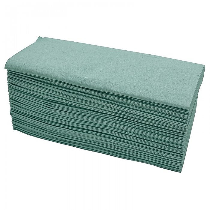 Prosop Hartie Pliat, Verde, V-Fold, 20 buc/pachet-Consumabile Hartie
