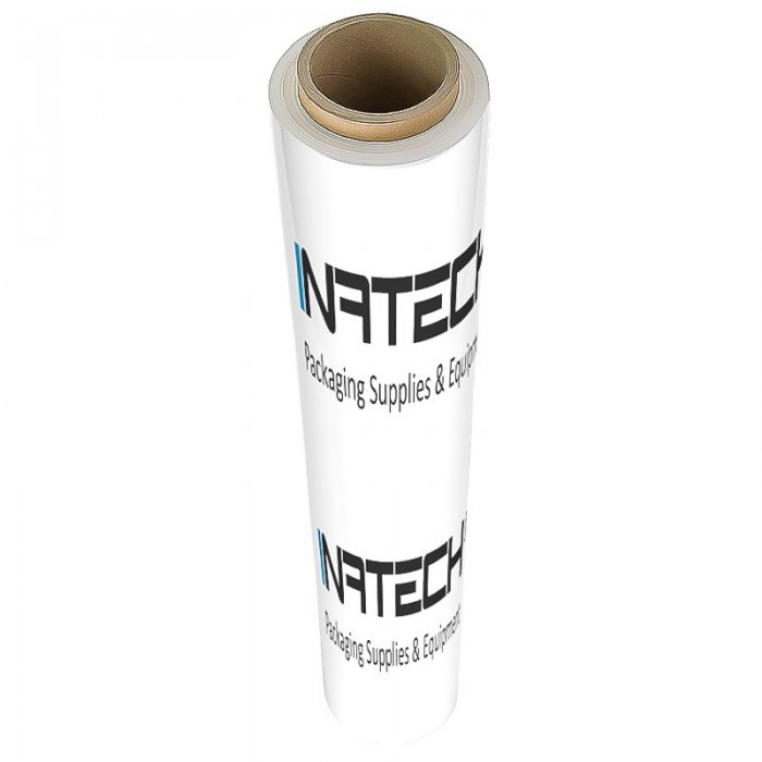 Folie Stretch Uz Manual Personalizata Latime 500 mm, Numar Culori 1/2, Grosime 23 my, Greutate 1.6 kg, Greutate Tub 0.3 kg, B...