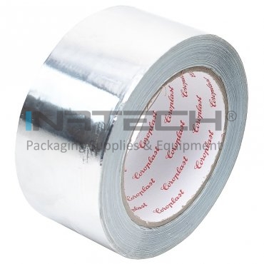 Banda Adeziva Din Aluminiu 50 mm x 50 m x 50 my Lungime 50 m, Latime 50 mm, Adeziv Cauciuc sintetic, Grosime 50 my, Culoare Argintiu