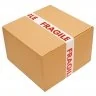 Banda Adeziva FRAGIL Lungime 60 m, Latime 48 mm, Culoare Rosu / Alb, Silentios Da-Benzi Adezive Pentru Ambalare