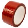 Banda Adeziva Sigiliu Latime Rola 50 mm, Lungime Rola 50 m, Grosime 50 my, Culoare Rosu-Benzi Adezive Pentru Ambalare