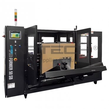 Masina Automata De Format Cutii Speed Former 50 SB Dimensiuni Banda 50-75 mm, Dimensiune Min Cutie (mm) 250(L) x 150(l) x 150(h), Capacitate 90 cutii, Tip Banda Kraft, PP, PVC, Greutate 700 kg, Dimensiune Max Cutie (mm) 530(L) x 400(l) x 400(h)