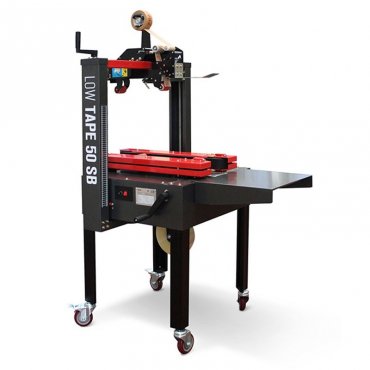 Masina Semiautomata De Sigilat Cutii Low Tape 50 SB Viteza de Sigilare 20 m/min, Tip Banda BOPP / PVC / Kraft, Alimentare 220 V - 50/60 Hz, Dimensiune Max Cutie (mm) 350 x 450 mm, Greutate 130 kg