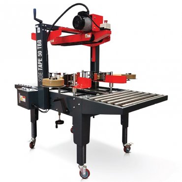 Masina Semiautomata De Sigilat Cutii Lateral Side Tape 50 TBB Viteza de Sigilare 19 m/min, Tip Banda BOPP / PVC / Kraft, Alimentare 220 V - 50/60 Hz, Greutate 220 kg, Dimensiune Max Cutie (mm) 450 x 520