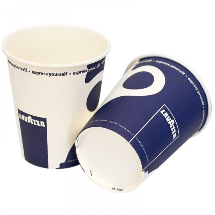 Pahar Carton 6.5 oz Pentru Aparate Automate, Imprimare Lavazza, Vending, 100 buc/set-Pahare Carton