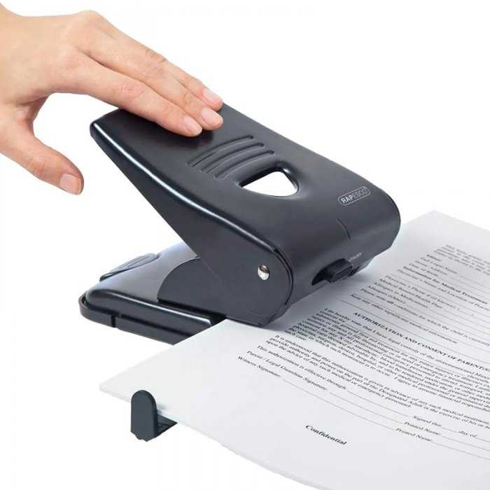 Perforator metalic Rapesco, 40 coli, negru-Perforatoare