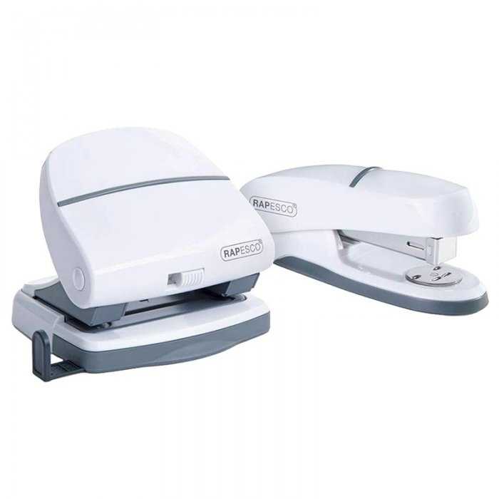 Set capsator Rapesco P20 + perforator Rapesco P30 Utilizeaza capse 24/6 mm sau 26/6 mm, Perforeaza pana la 30 de coli, Nr de ...