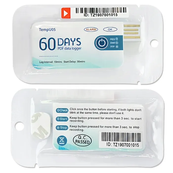 Termometru Digital TempU05 - Monitorizare Temperatura Dimensiuni 67 X 28 X 5.5 mm, Greutate 12 gr-Termometre Digitale Pentru ...