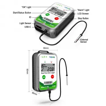 Termometru Digital TT19EX - Monitorizare Temperatura