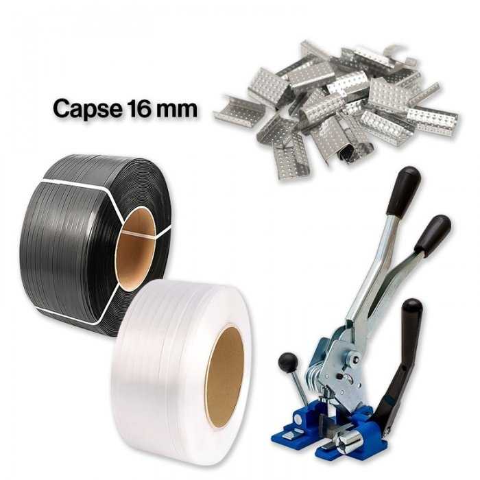 Pachet Aparat Legat Banda + Banda PP 16 mm + Capse 16 mm-Pachete PROMO