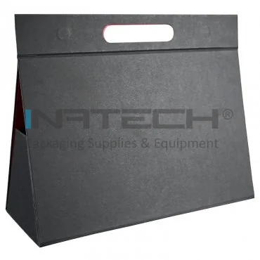 Cutie Pentru Cadouri, Mucava, Premium, 320 x 120 x 200 mm Lungime 317 mm, Latime 317 mm, Inaltime 50 mm, Culoare Negru, Tip Carton Mucava