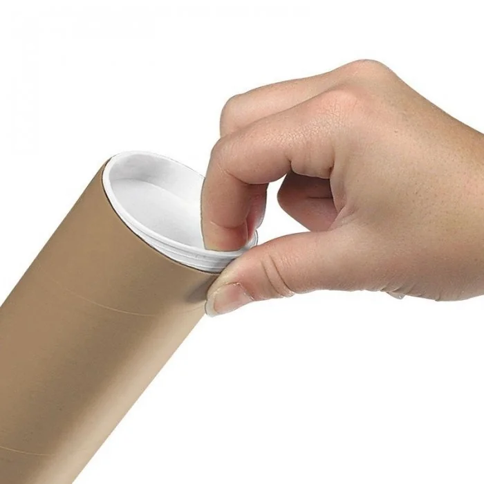 Capace Tub Carton Diametru 75 mm, Material Plastic, Culoare Alb, Buc / Pachet 2000-Tuburi Din Carton