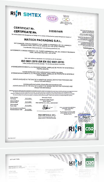 Certificare Rina Simtex
